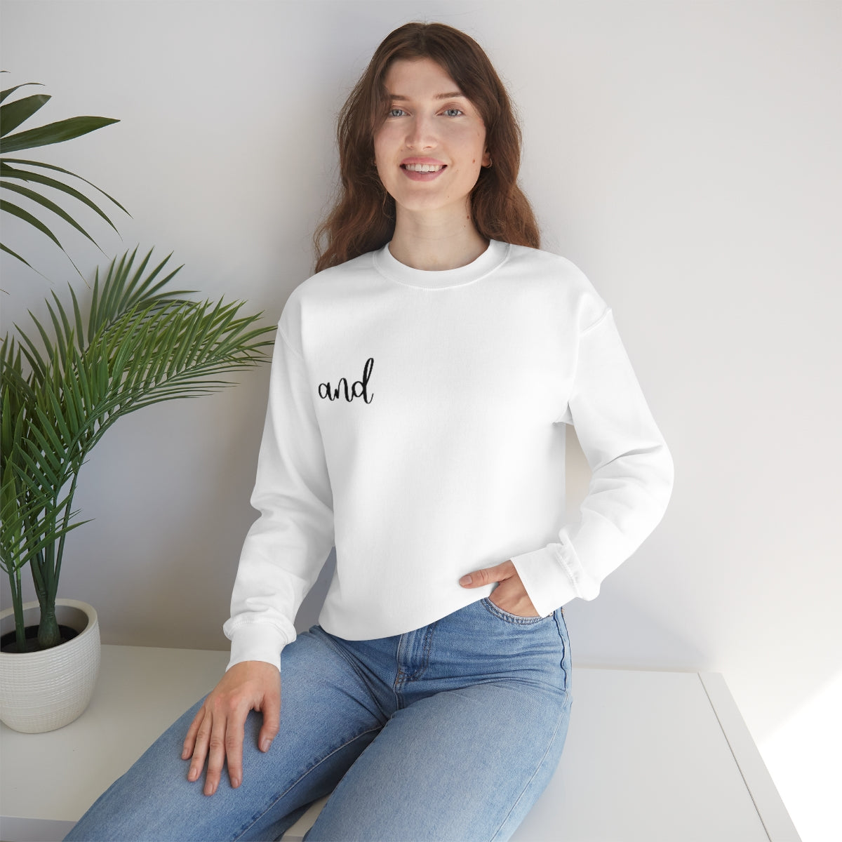 'AND' Unisex Heavy Blend™ Crewneck Sweatshirt