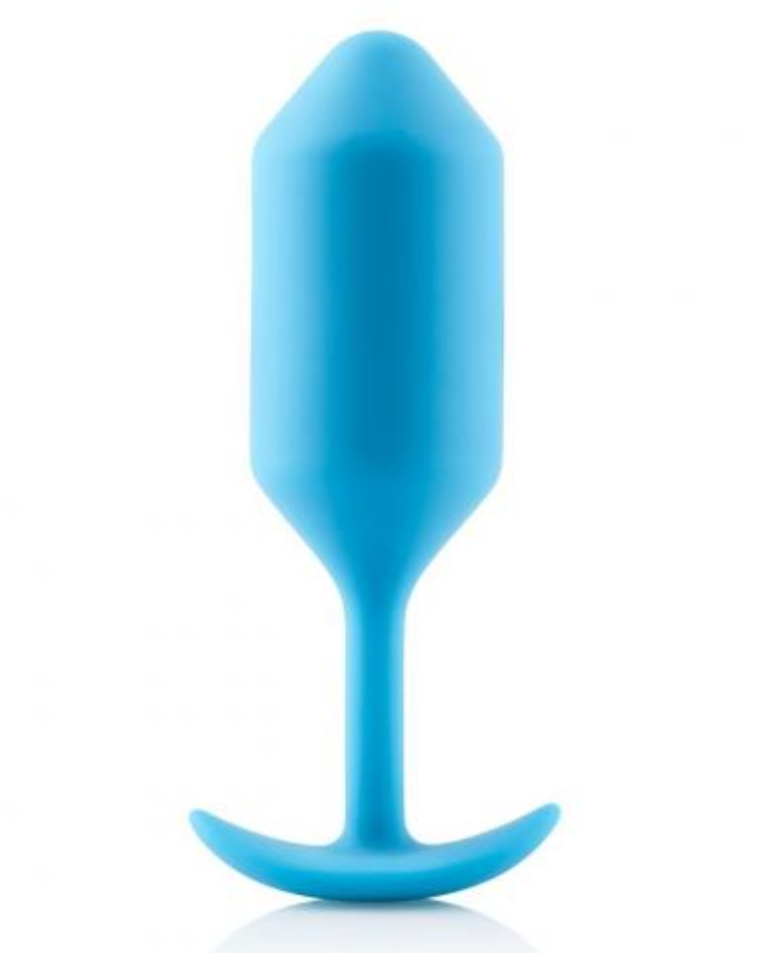 B-vibe Snug Plug 3 Weighted Silicone Butt Plug - 180 grams teal