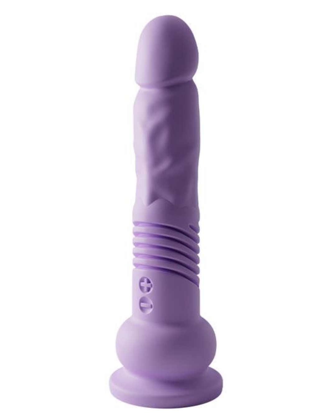 The Thruster Mini Teddy Powerful Thrusting Silicone Dildo - Lilac Zen