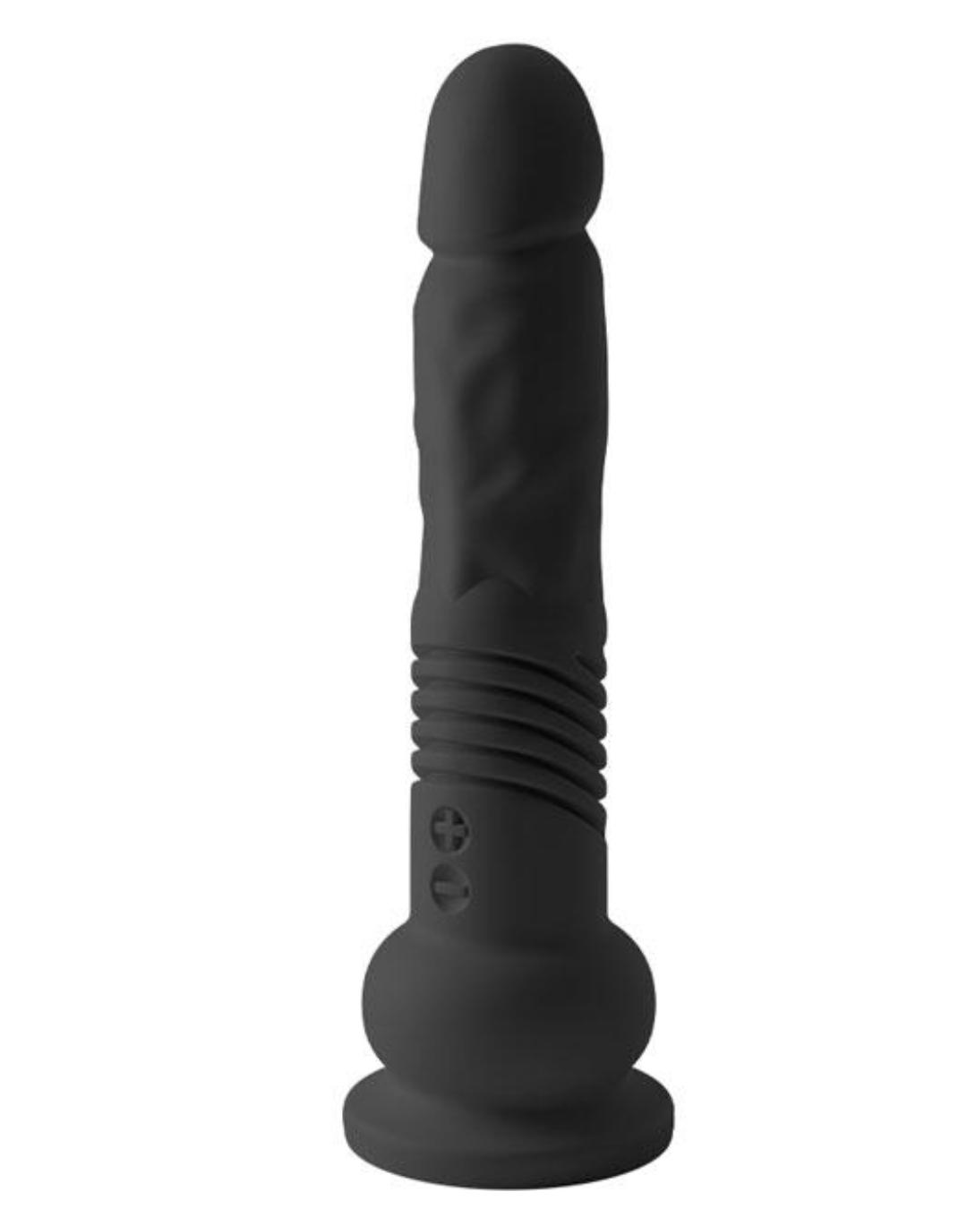 The Velvet Thruster Mini Teddy Thrusting Dildo - Black