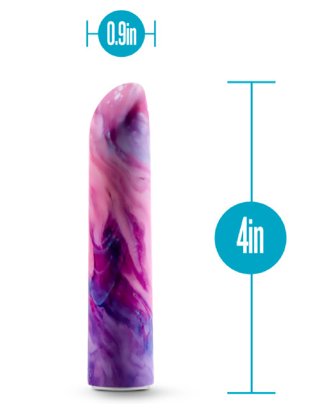 Limited Addiction Power Bullet Vibe - Entangle graphic showing size