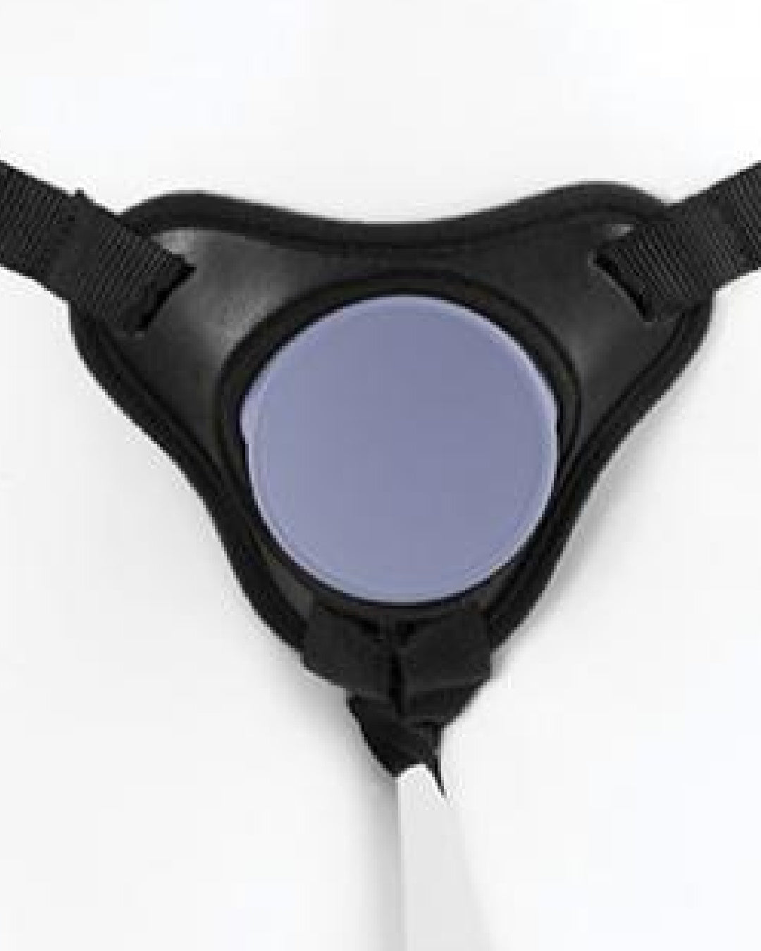 Dillio Platinum Body Dock Strap-On Harness front view showing suction cup