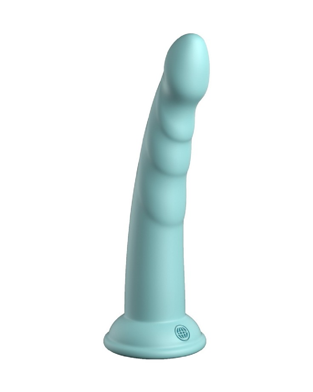 Dillio Platinum Slim Seven 7 Inch Dildo - Teal front view