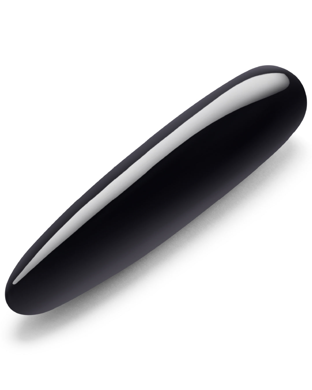 Le Wand Crystal Slim Wand - Black Obsidian shown on a white background