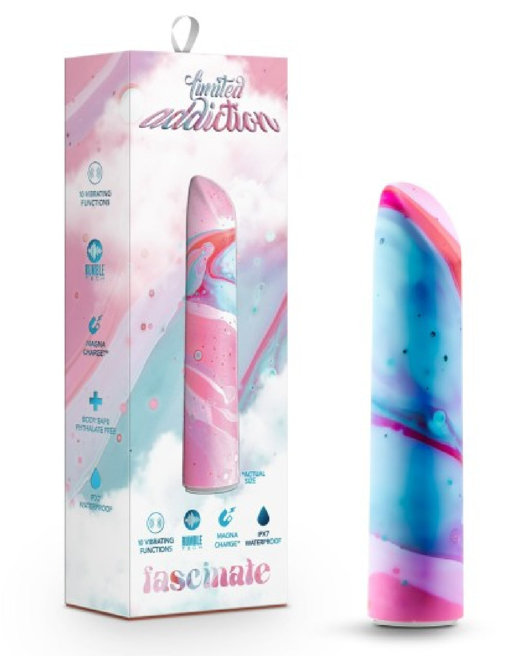 Limited Addiction Power Bullet Vibe - Fascinate next to box