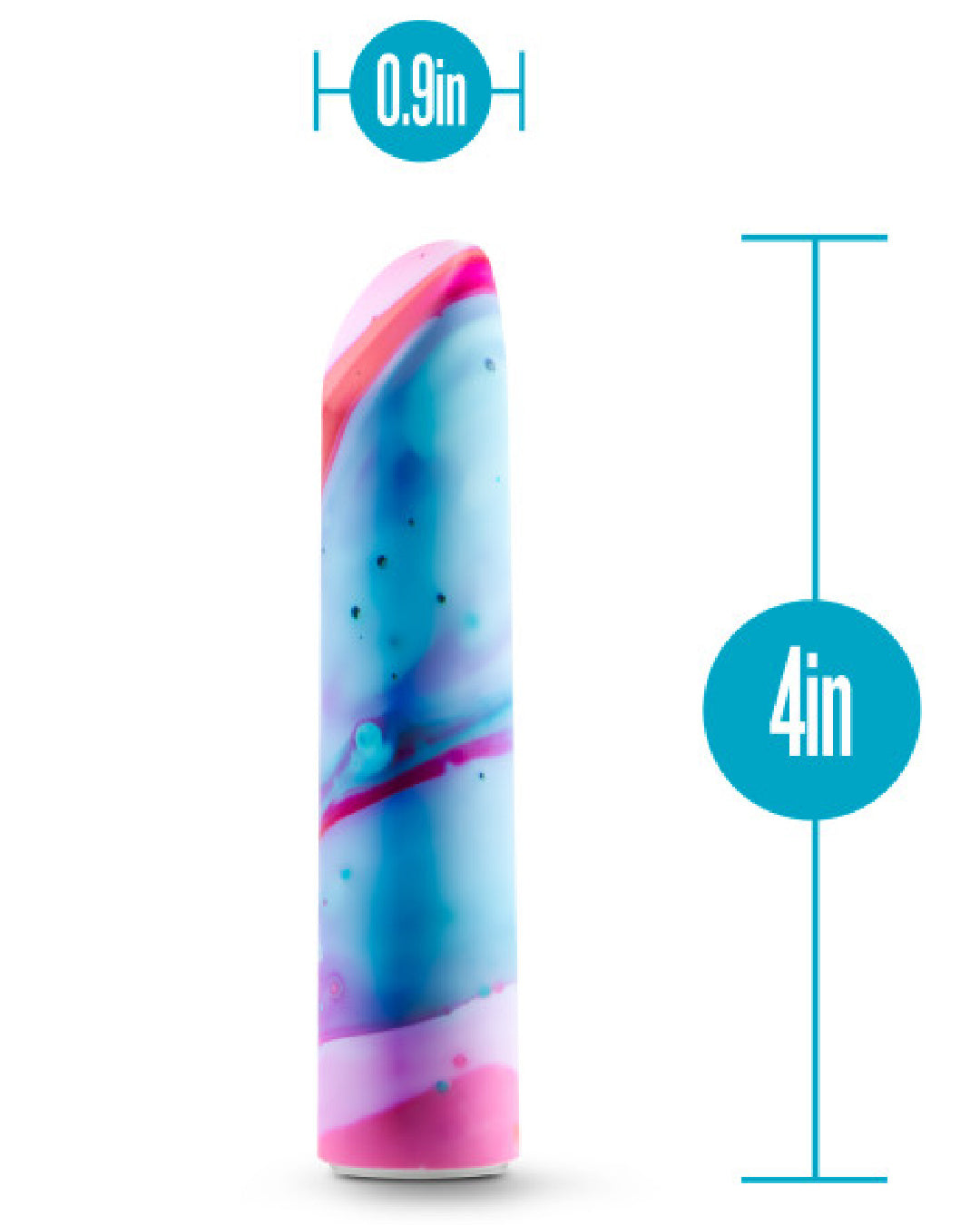 Limited Addiction Power Bullet Vibe - Fascinate graphic showing size