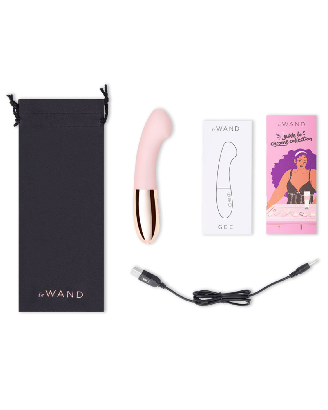 Le Wand Gee Powerful G-Spot Targeting Vibrator - Rose Gold