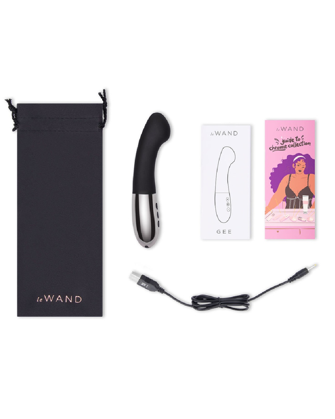 Le Wand Gee Powerful G-Spot Targeting Vibrator - Black