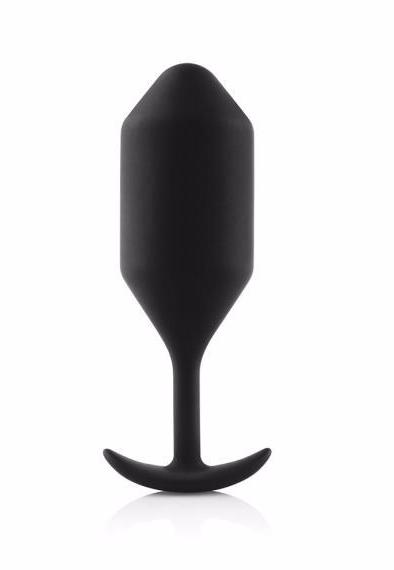 B-vibe Snug Plug 4 Weighted Silicone Butt Plug - 257 grams