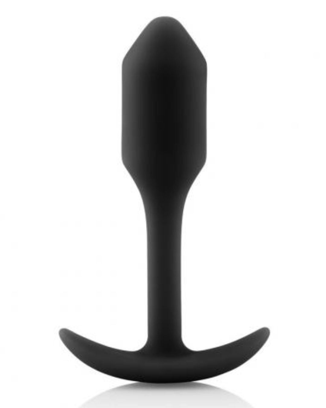 B-vibe Snug Plug 1 Weighted Silicone Butt Plug - 55 grams black