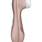 Satisfyer Pro 2 Waterproof Pressure Wave Clitoral Stimulator side view on a white background