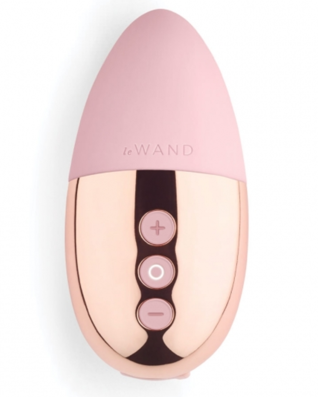 Le Wand Point Weighted Waterproof Silicone Lay-On Vibrator - Rose Gold
