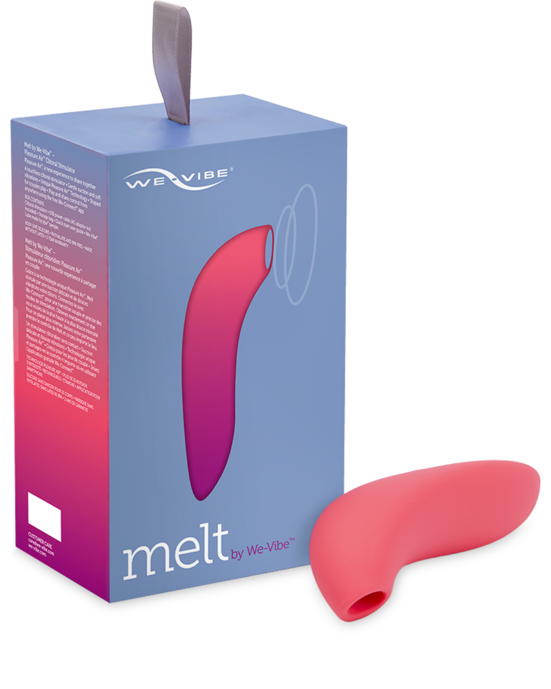 We-Vibe Melt Rechargeable Pleasure Air Clitoral Stimulator with the box