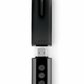 Le Wand Deux Twin Motor Rechargeable Waterproof Vibrator - Black with charging port open