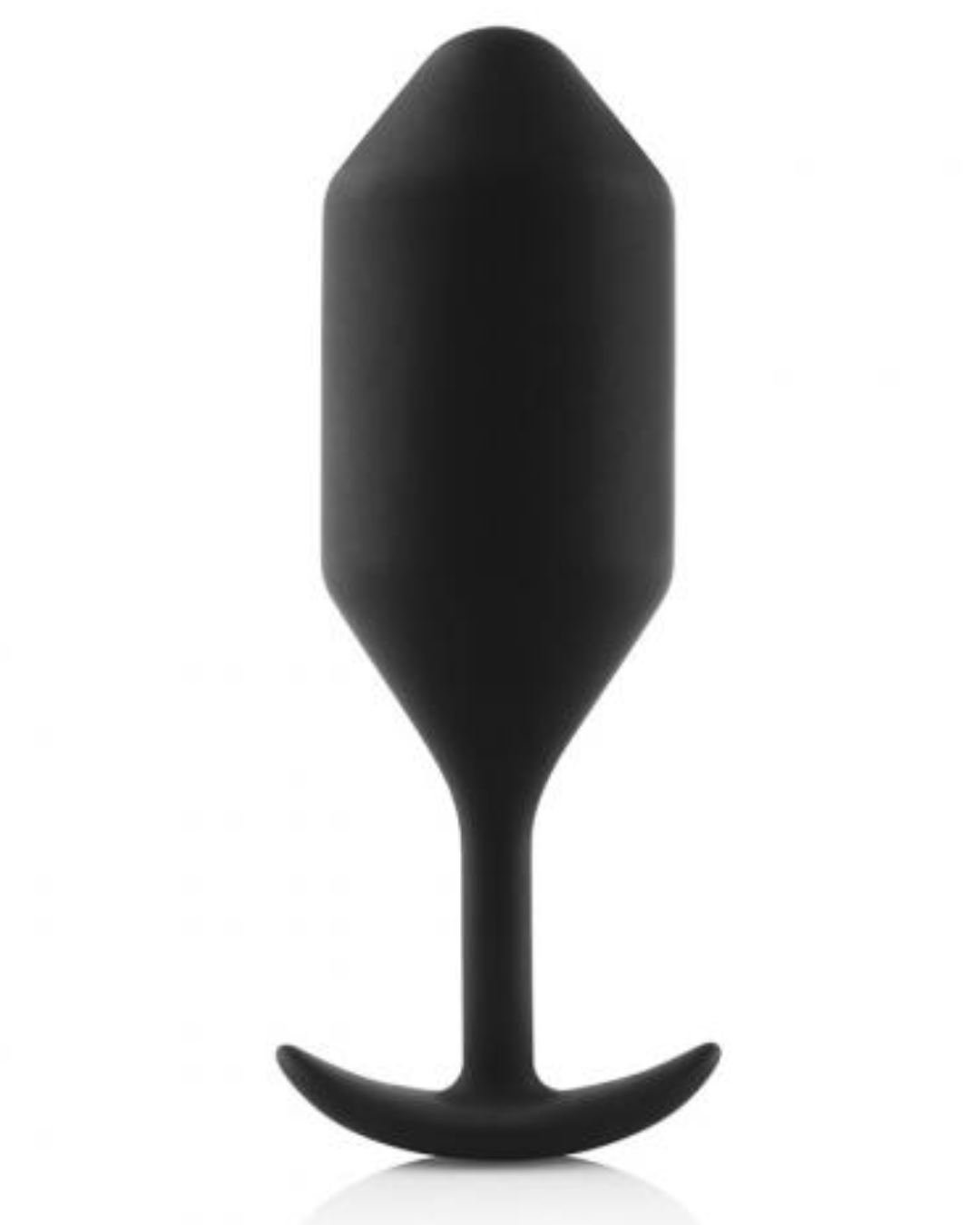 B-vibe Snug Plug 3 Weighted Silicone Butt Plug - 180 grams black