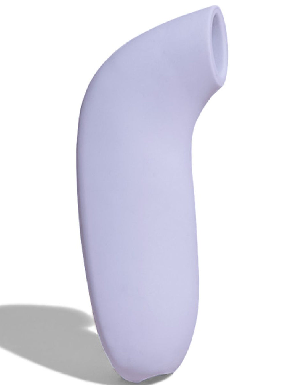 Aer Clitoral Suction Toy Vibrator by Dame Products  side view on white background 