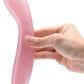 Le Wand Crystal G Spot Wand - Rose Quartz held in model's hand 