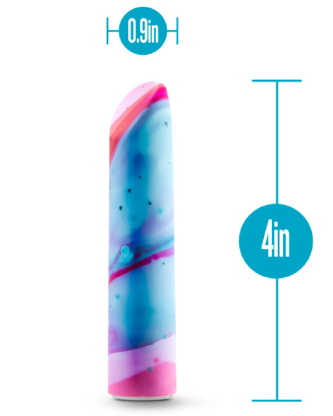 Limited Addiction Power Bullet Vibe - Fascinate graphic showing size 