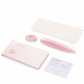 Le Wand Crystal Slim  Wand - Rose Quartz with silicone ring, storage pouch and user manual 