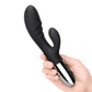 Le Wand Blend Double Motor Rechargeable Rabbit Vibrator - Black held in a hand
