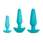B-Vibe Anal Training & Education Set with 3 plugs together